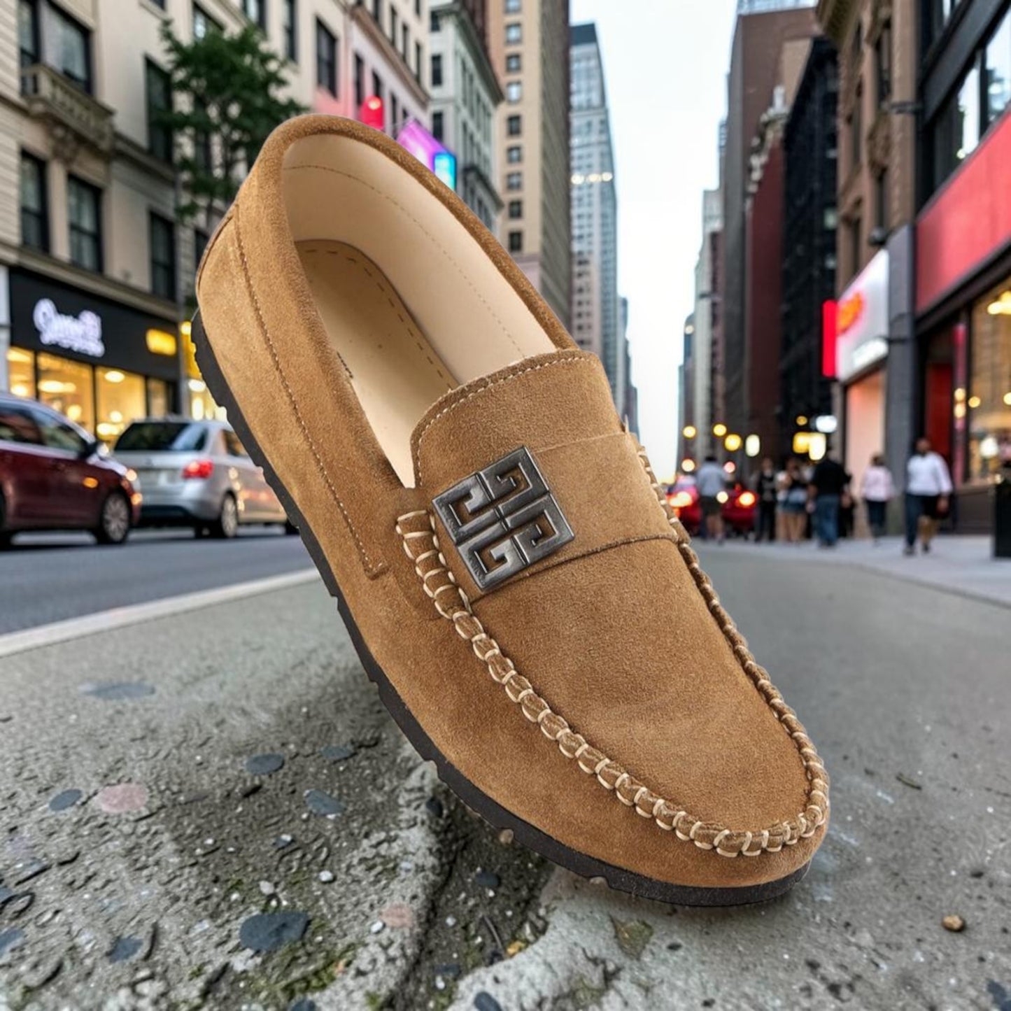 Metro Luxe Suede Loafers