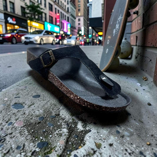Classic Toe-Post Buckle Comfort Sandal
