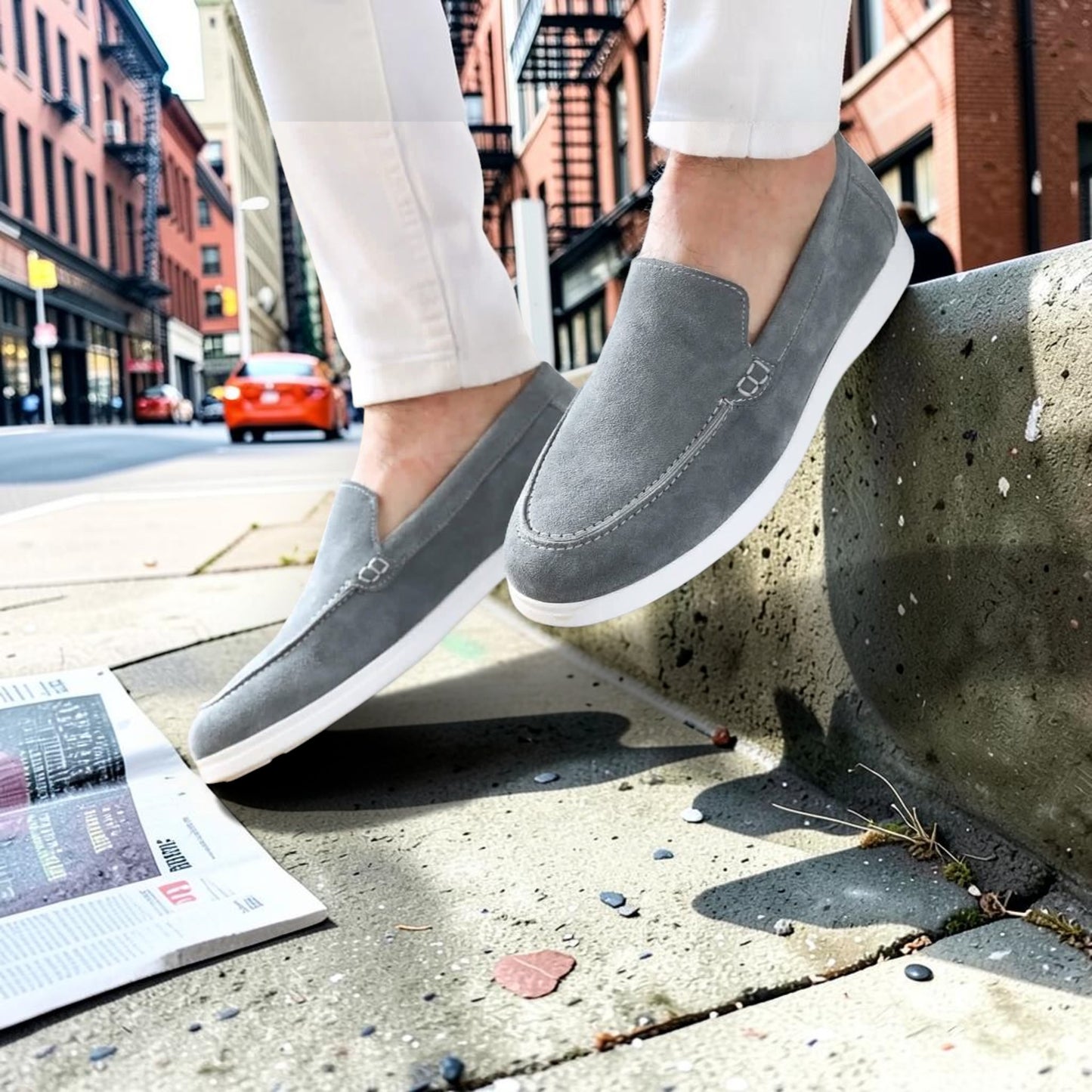Urban Glide Suede Slip-Ons