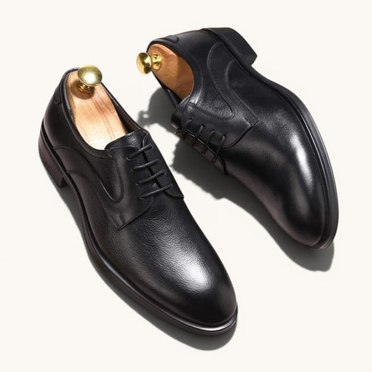 Men’s Black Leather Fire Step Shoes