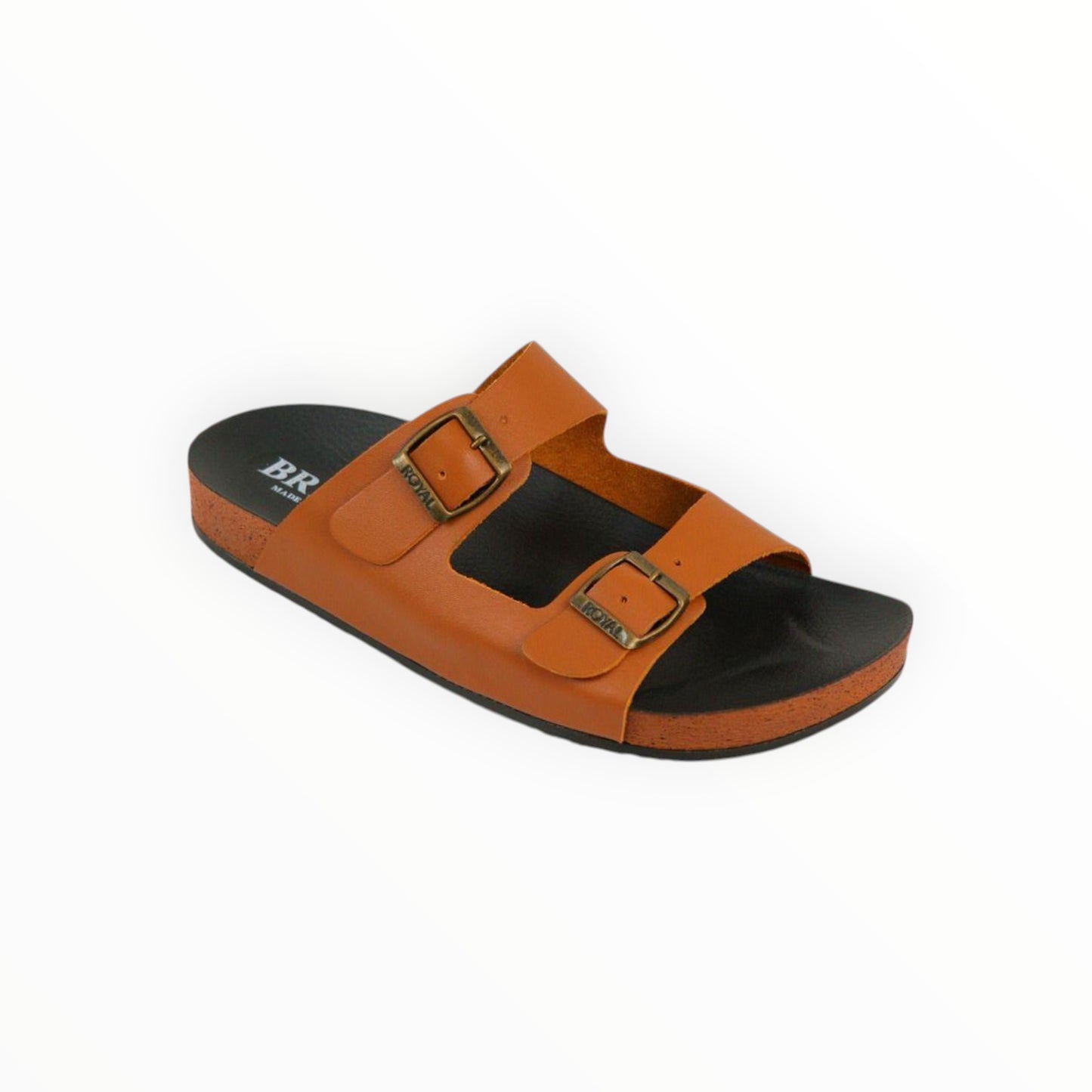 Double Buckle Slide Sandal