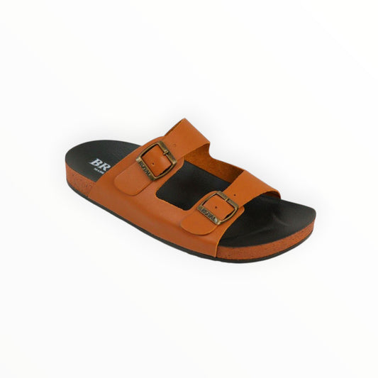 Double Buckle Slide Sandal