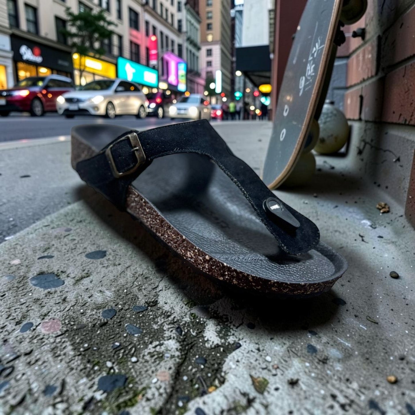 Classic Toe-Post Buckle Comfort Sandal