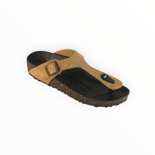 Toe-Loop Buckle Footbed Sandal