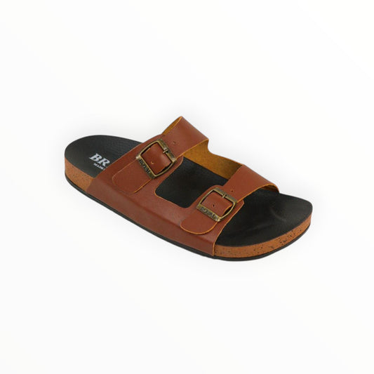 Dual Buckle Slide Sandal