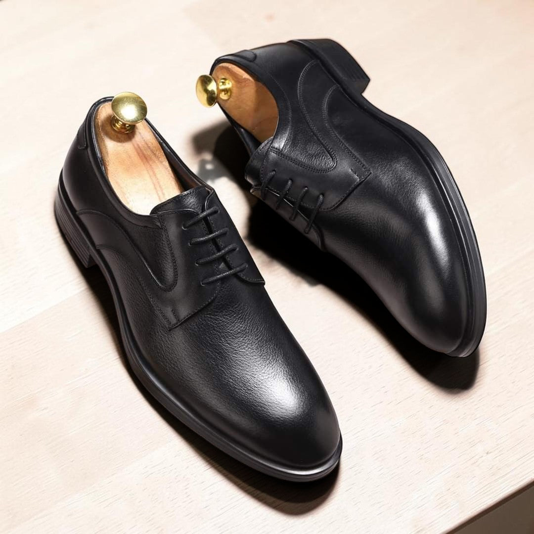 Men’s Black Leather Fire Step Shoes