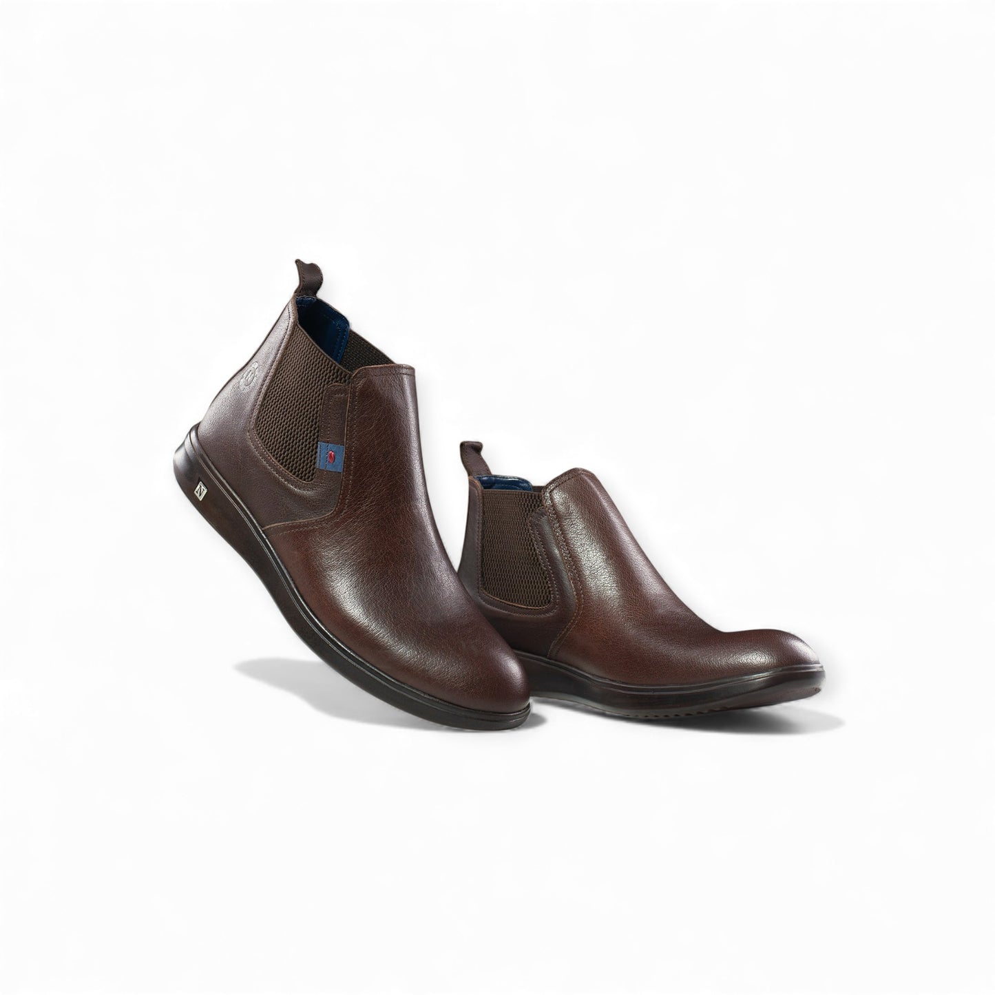 Elegant Leather Chelsea Boots – Dark Brown