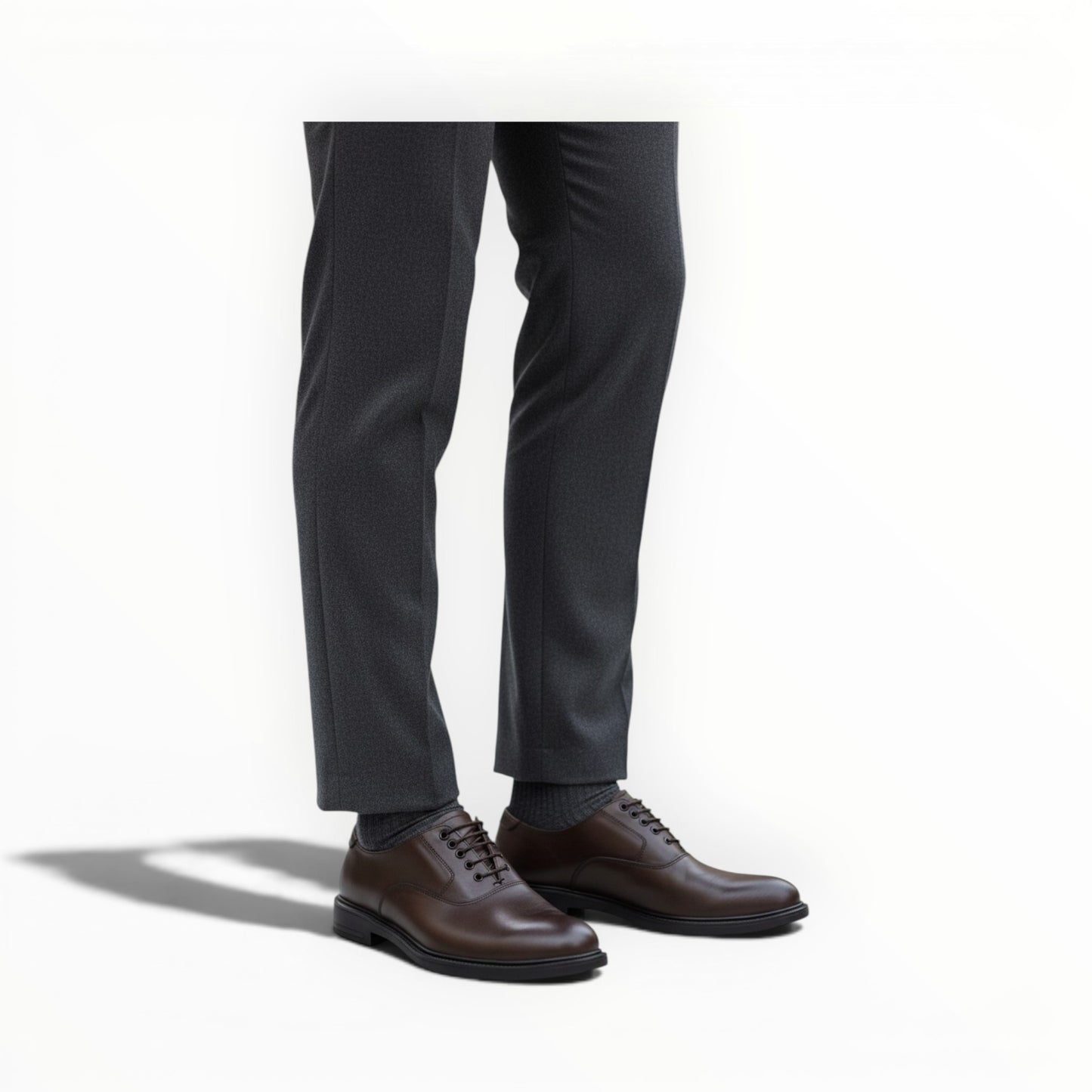 Classic Dark Brown Oxford Dress Shoes