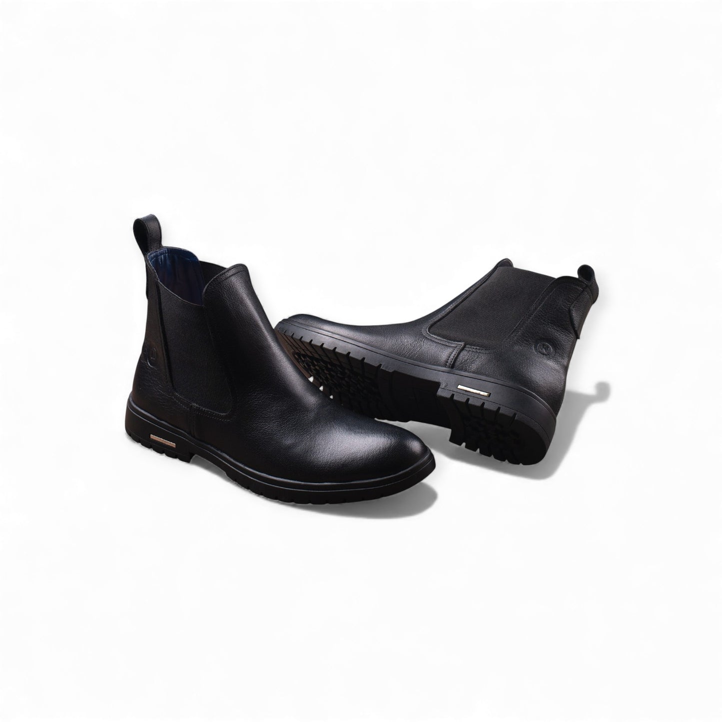 Elegant Leather Chelsea Boots – Black