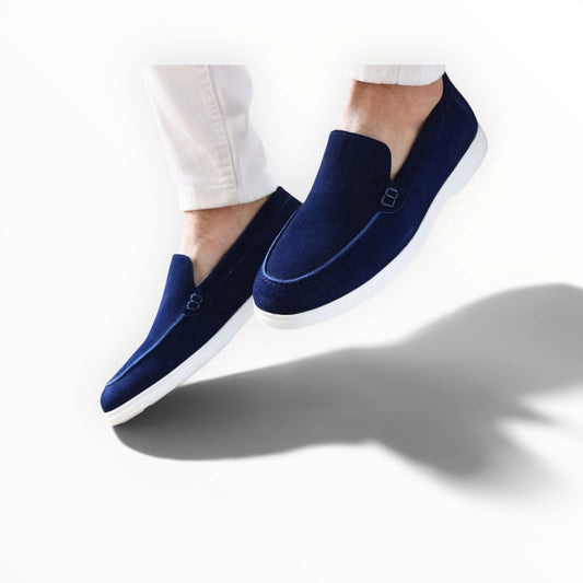 Midnight Velvet Slip-On Loafers