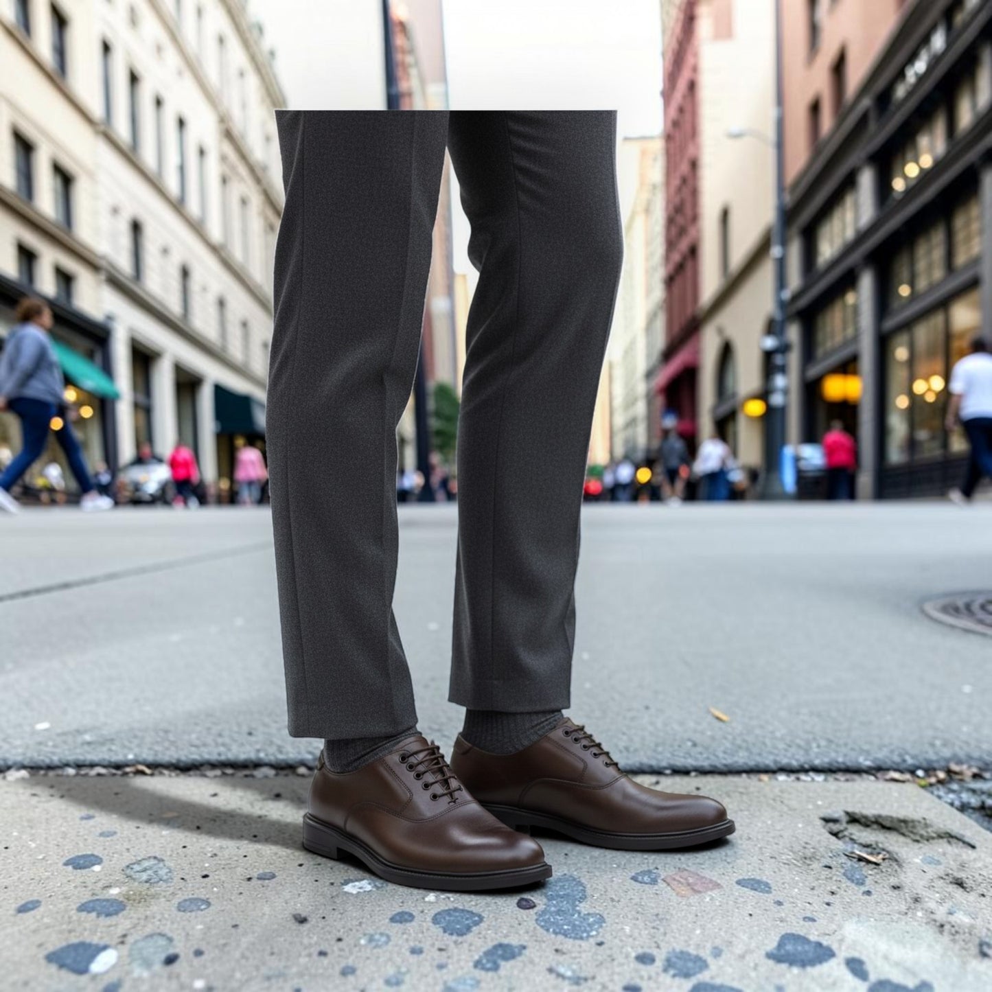 Classic Dark Brown Oxford Dress Shoes
