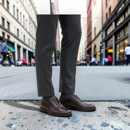 Classic Dark Brown Oxford Dress Shoes